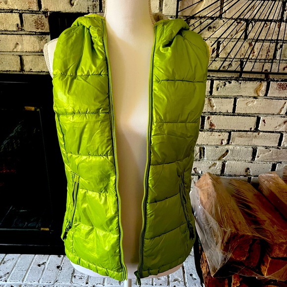 Tangerine Light Gray Hoodie with Green Accents - Picture 1 of 3